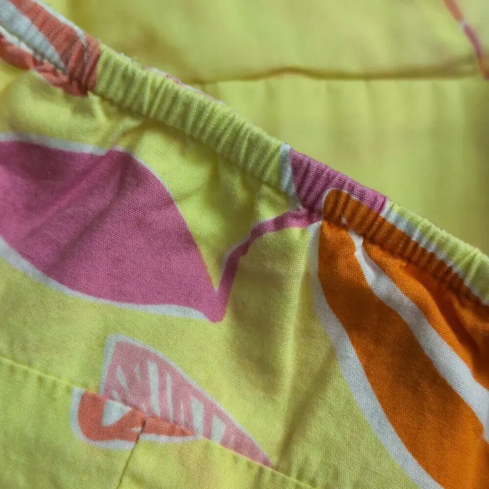 Lilly Pulitzer Pink Yellow Floral Halter Dress Backless V Neck Size 4 - Picture 4 of 8